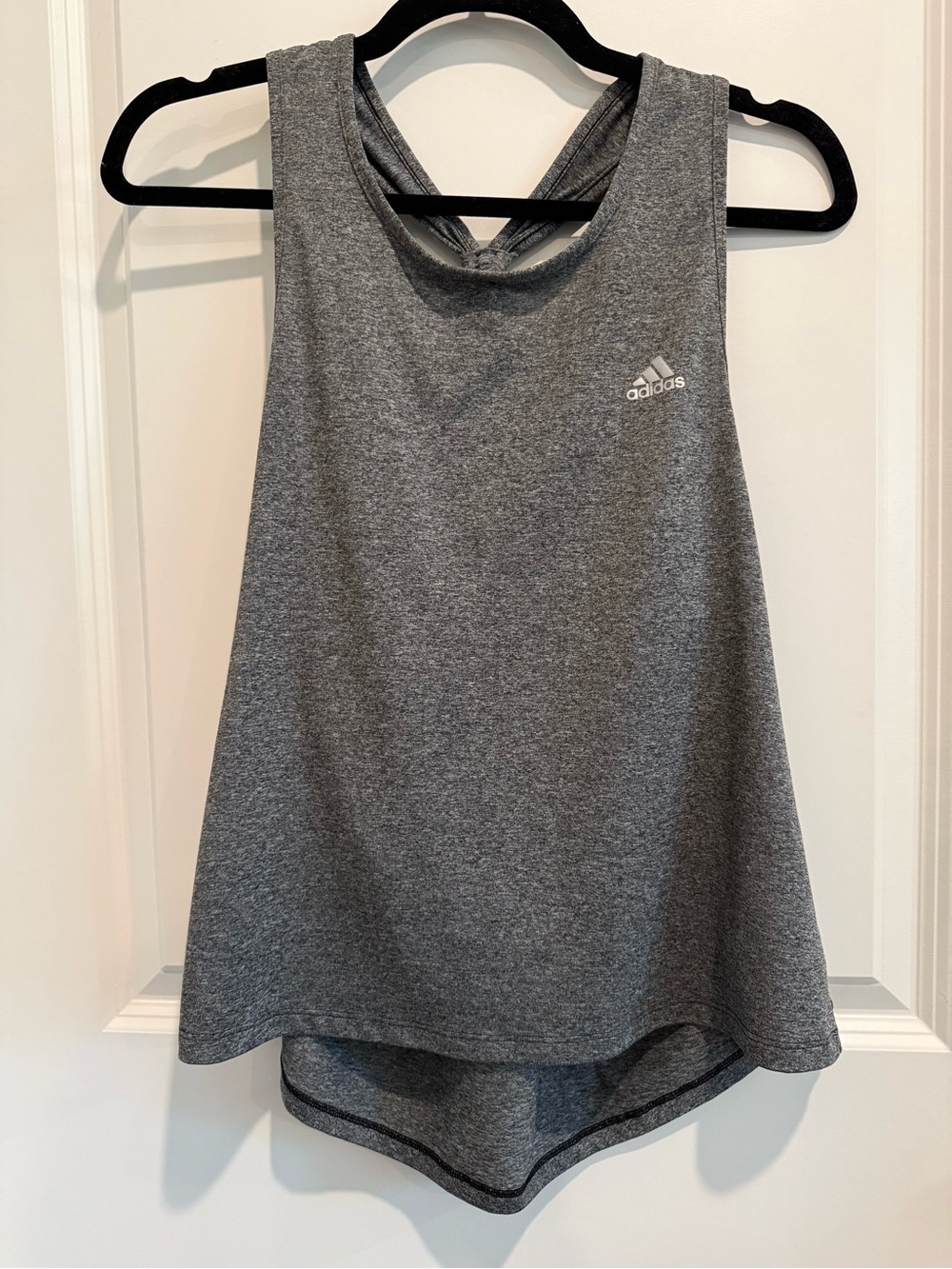 adidas Gray Racerback Athletic Tank Top
